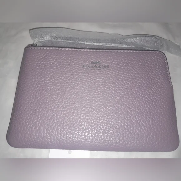 New Coach Wristlet In Jasmine (Purple)Color NWT - Picture 2 of 7
